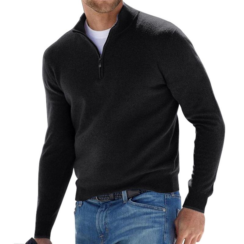 Pull en laine avec fermeture éclair