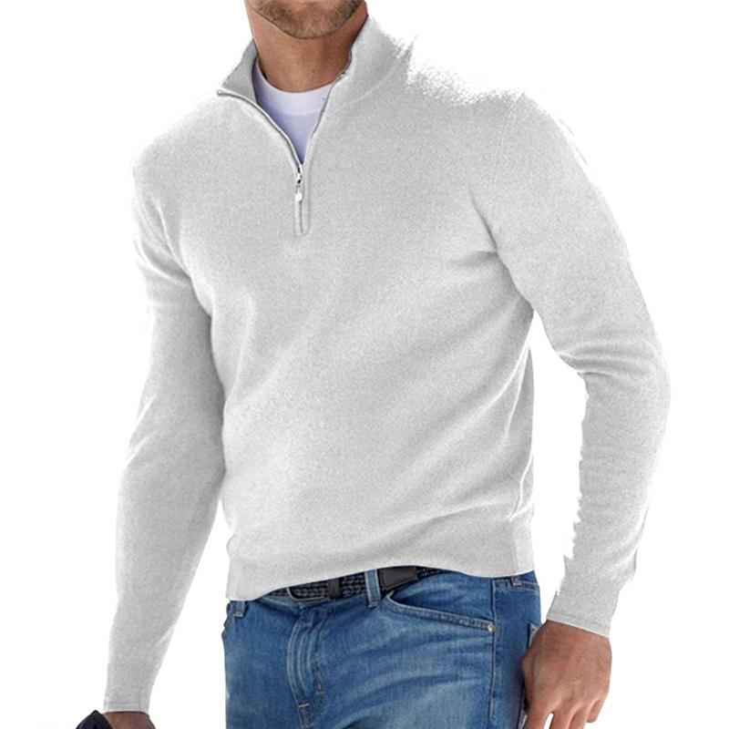 Pull en laine avec fermeture éclair