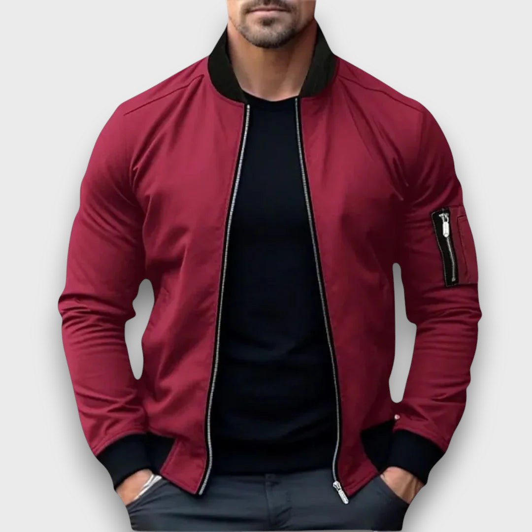 Blouson léger zippé type bomber (homme)