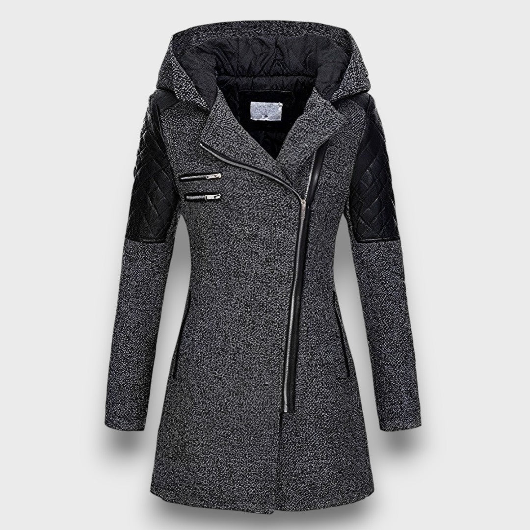 Manteau femme contraste chic